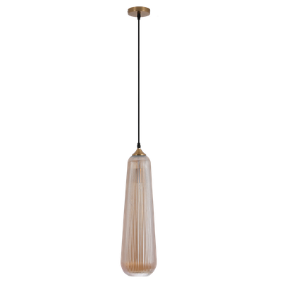 Fluted Amber Pendant