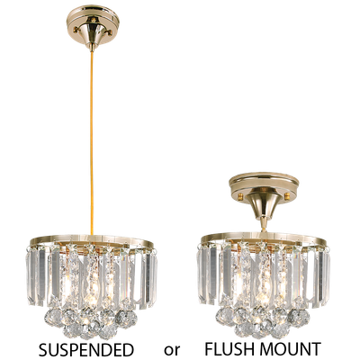Gold Crystal Pendant