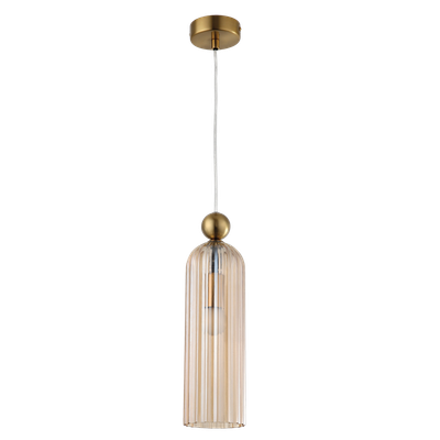 Cognac Fluted Pendant