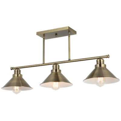 Antique Brass Trio Pendant