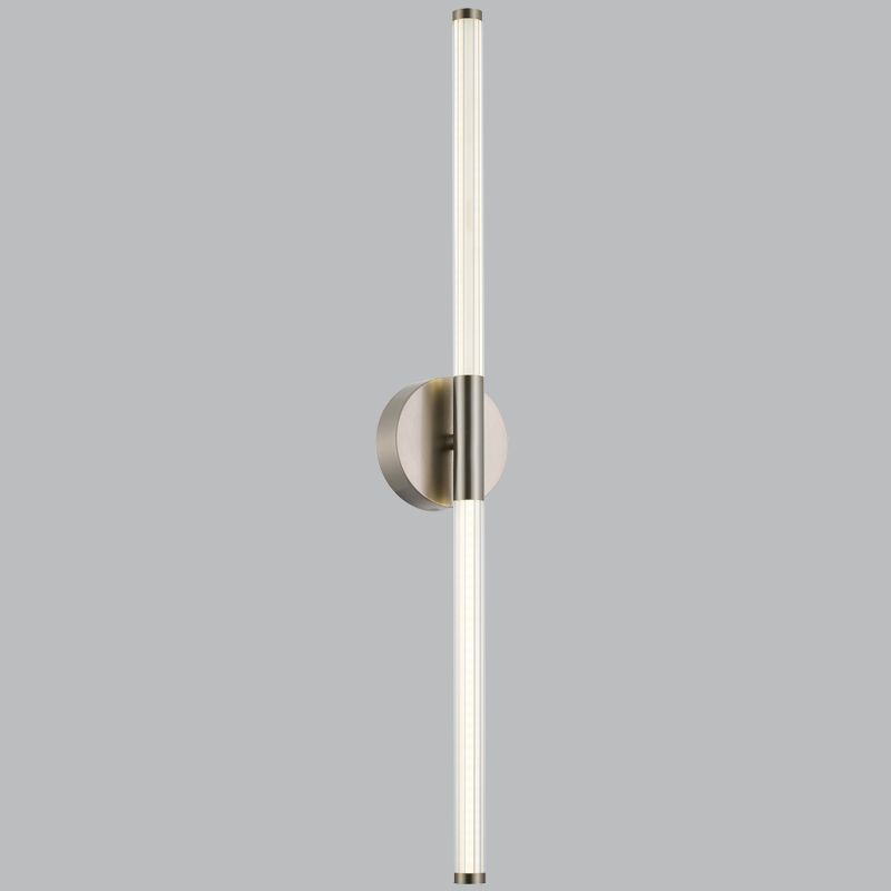 Large Satin Chrome Wall Light