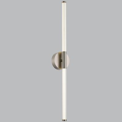 Large Satin Chrome Wall Light
