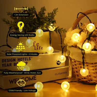 Solar Bubble Ball Fairy Lights