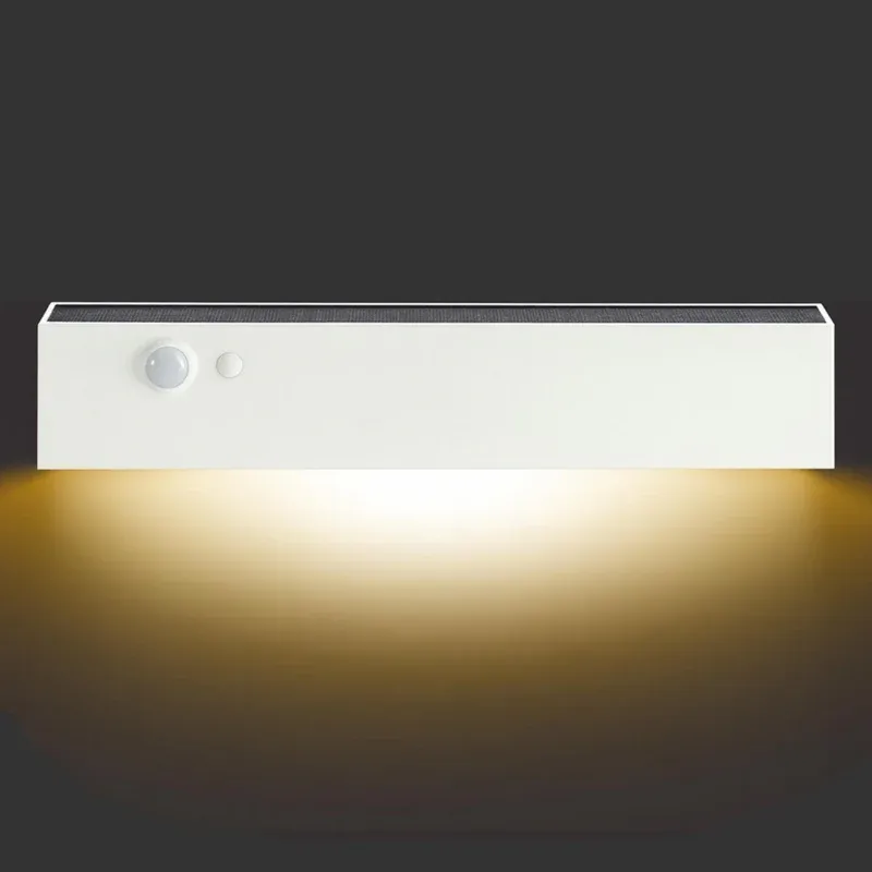 Solar Wall Light with Motion Sensor | White