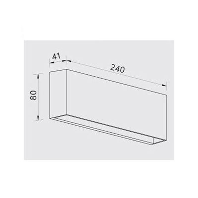 Synerji White LED Outdoor wall light 6W