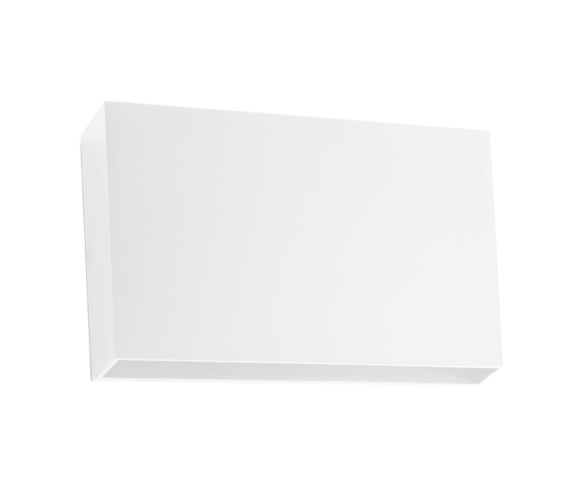 Synerji White LED Square Outdoor wall light 12W