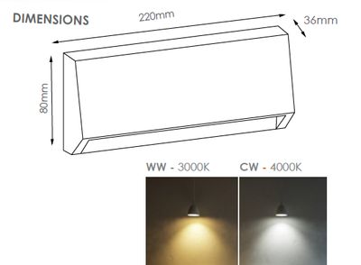 Synerji LED Outdoor Wall Light 3.5W CCT