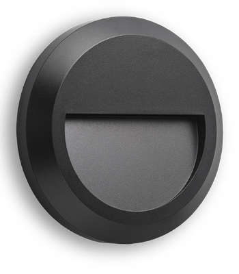 Black Round Down Facing Pathlight