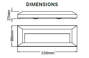 Grey LED Outdoor Pathlight 2W