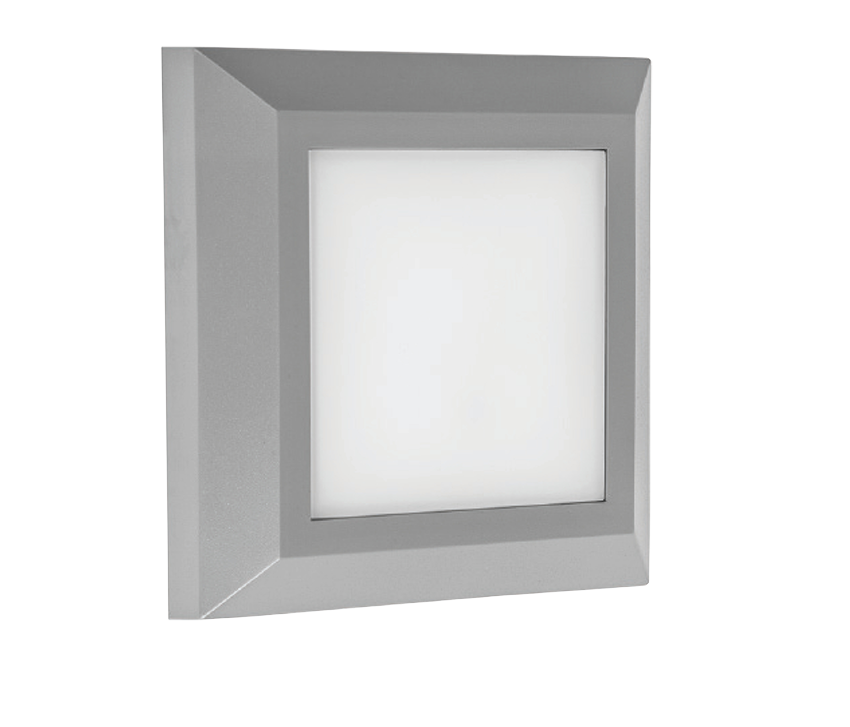 Grey Square LED Outdoor Pathlight 4W