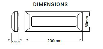 Black LED Outdoor Pathlight 4W
