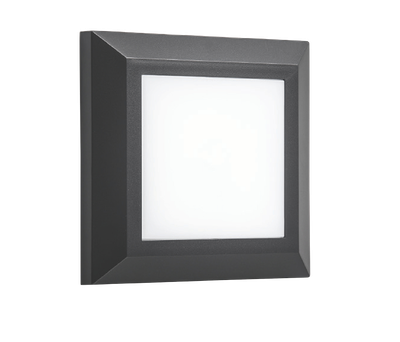 Black Square LED Outdoor Pathlight 4W