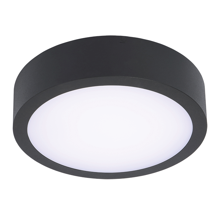 Black Round Bulkhead 21W