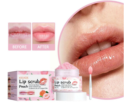 Peach lip scrub