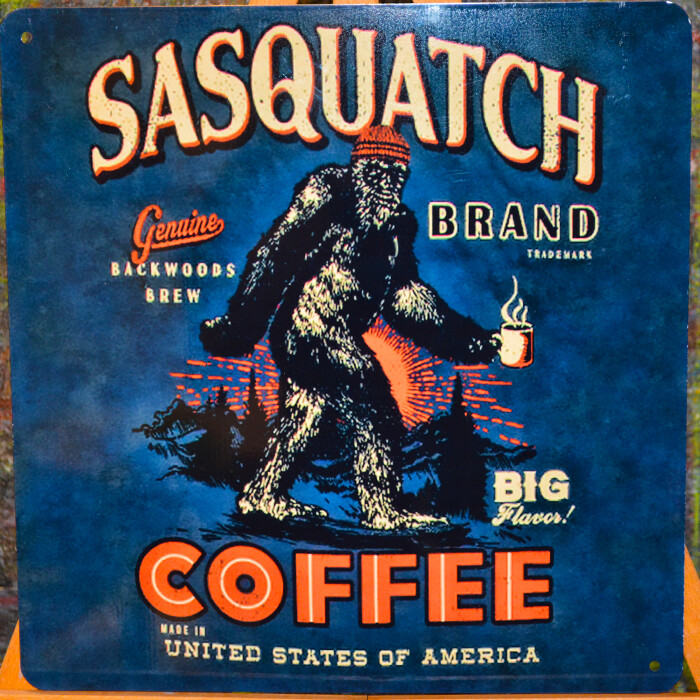 12 x 12 Sasquatch Coffee Sign