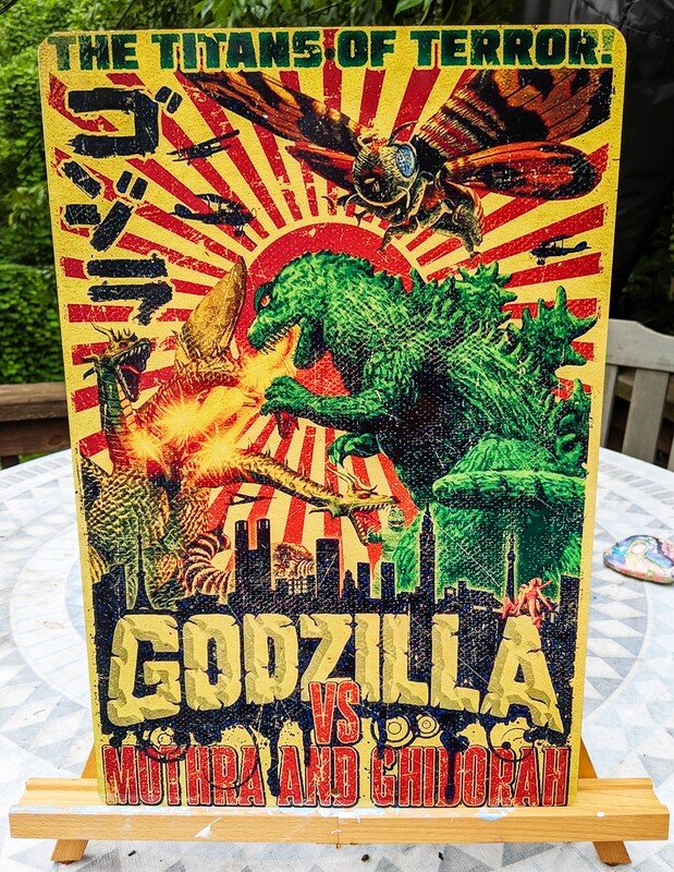 12 x 18 Godzilla Titans of Terror Sign