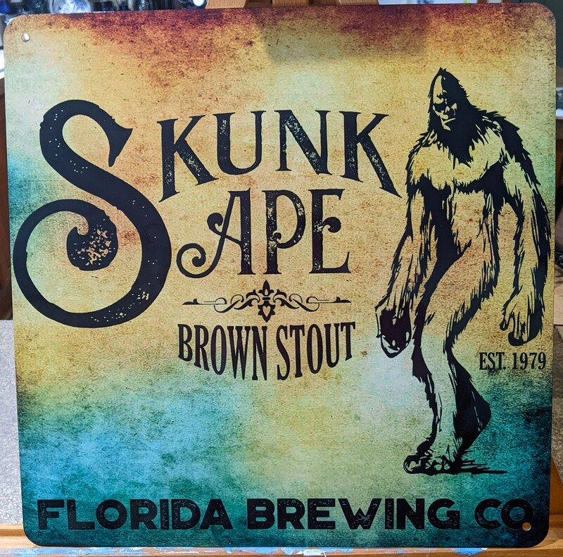 12 x 12 Skunk Ape Metal Sign