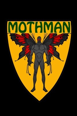 8 x 12 Mothman Crest Sign