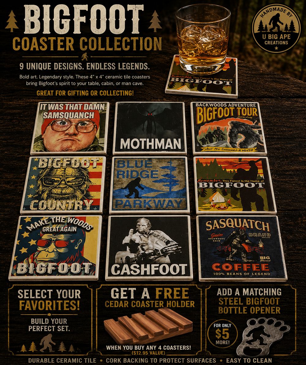 4 Piece Coaster Set with FREE Stand - Originals