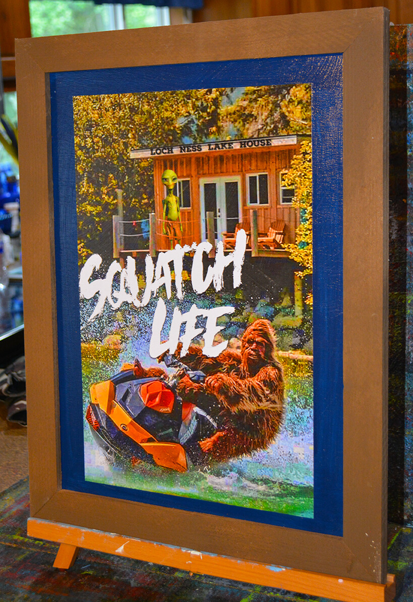 16" x 21" Squatch Life Wooden Sign