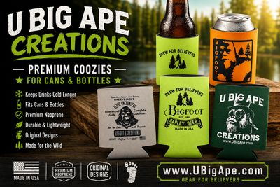 Bigfoot Can and Bottle Coozies Set of Two Bigfoot Can and Bottle Coozies Set of Two