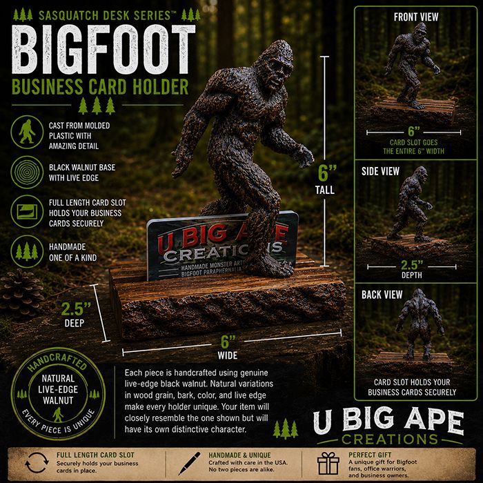 Bigfoot Custom Business Card Holder