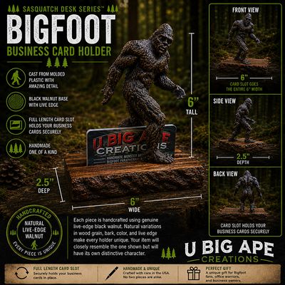 Bigfoot Custom Business Card Holder