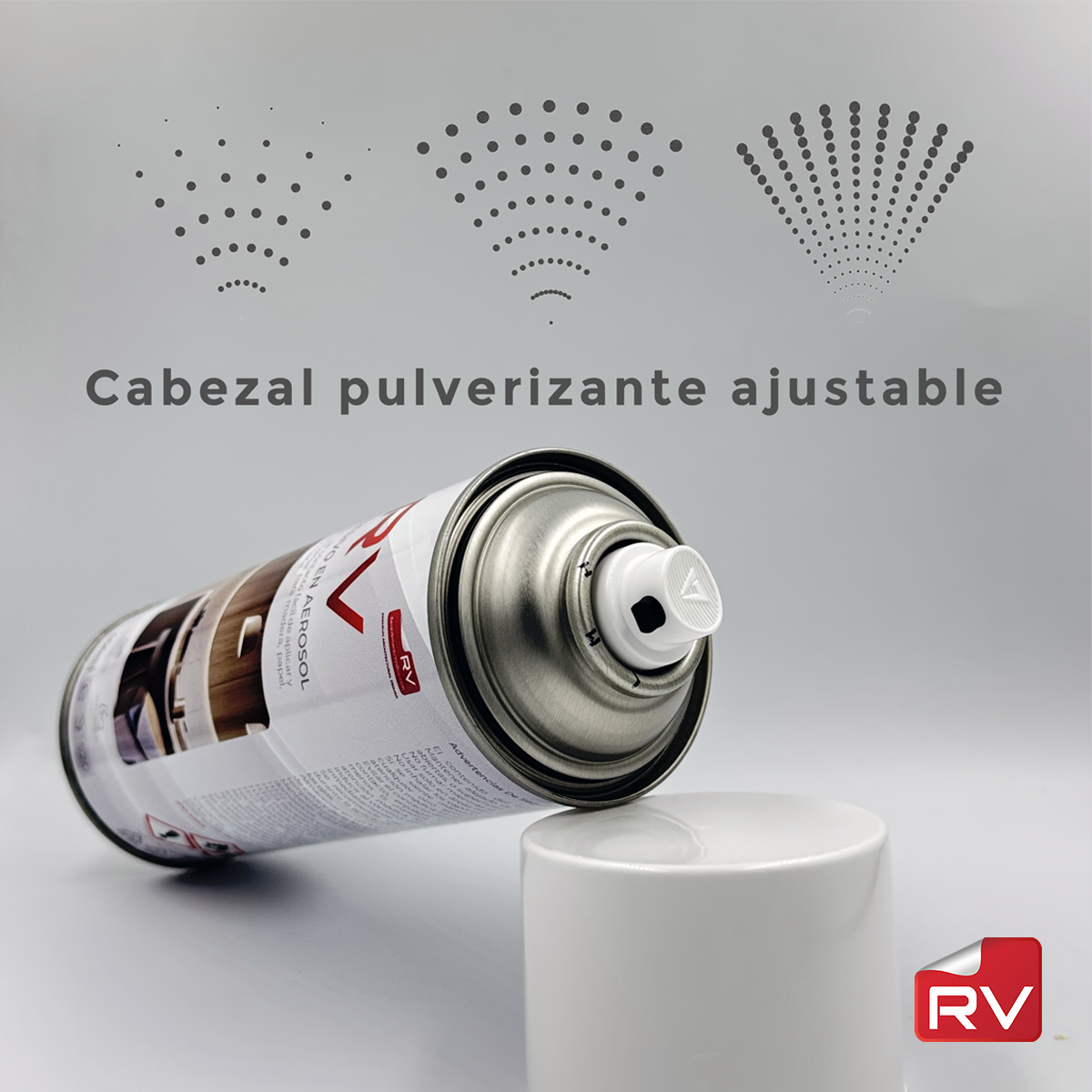 SPRAY ADHESIVO FUERTE VINILO RV – Máxima Fijación con Acabado Ultra Fino. 400ml.