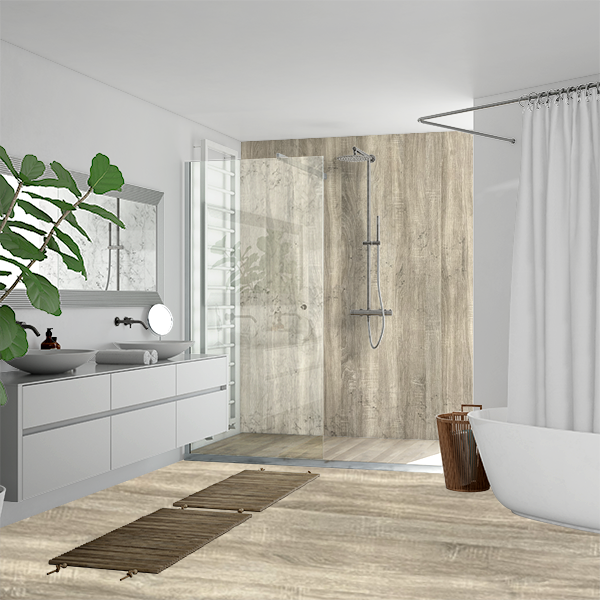 Madera Roble natural vinilo suelos y azulejos VDFDS1005