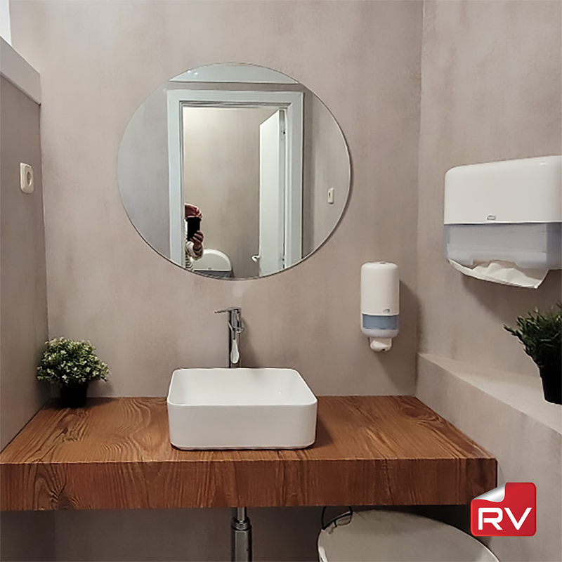 Hormigón piedra gris claro Vinilo RVKM1004