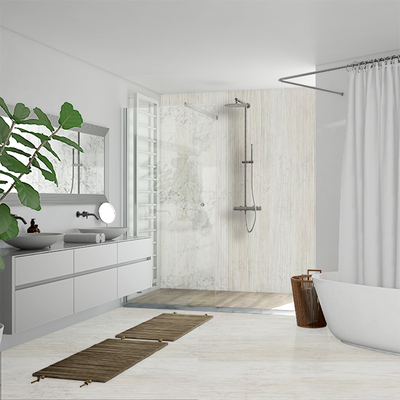 Madera Roble Blanco vinilo suelos y azulejos VDFDS1003