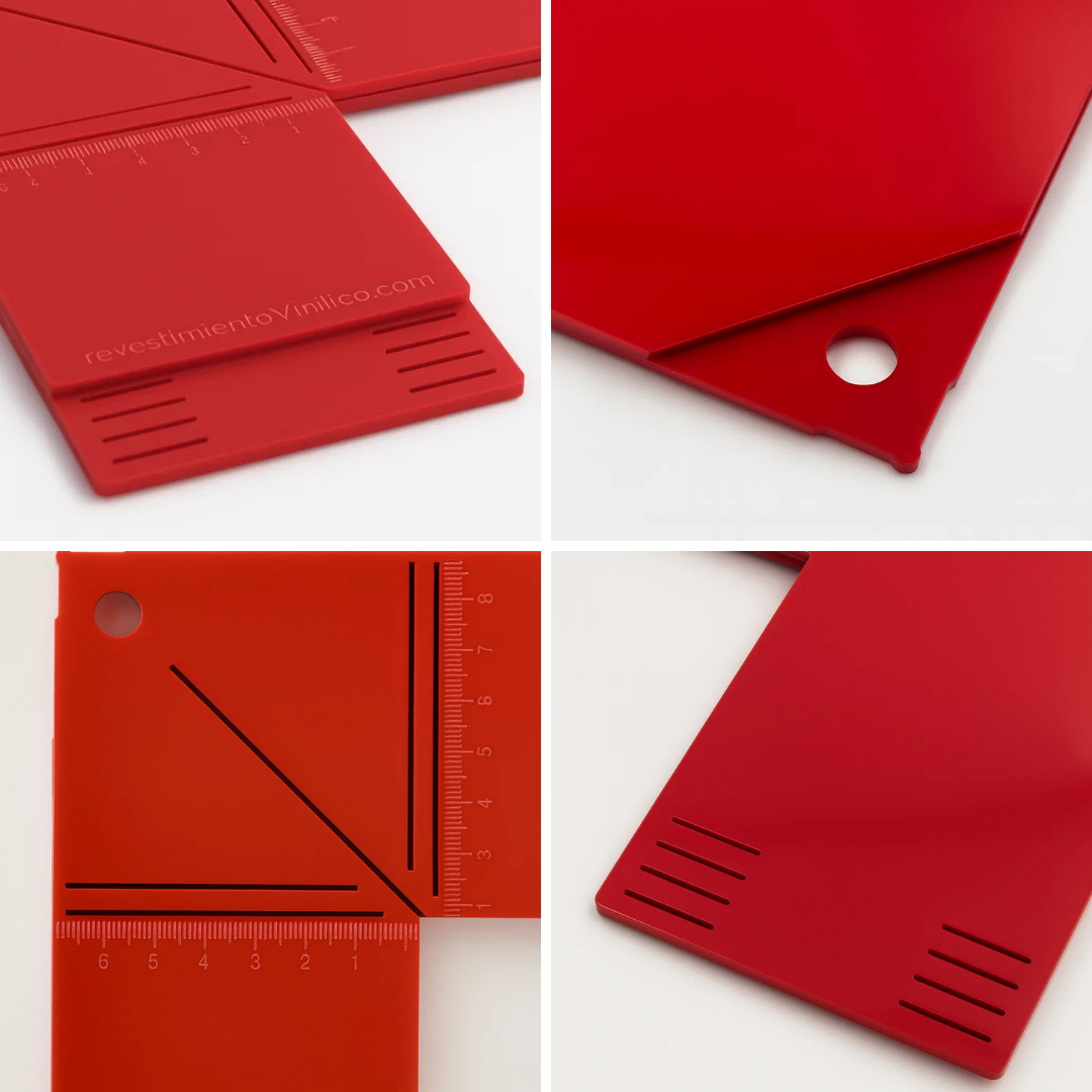 Regla especial para vinilar esquinas