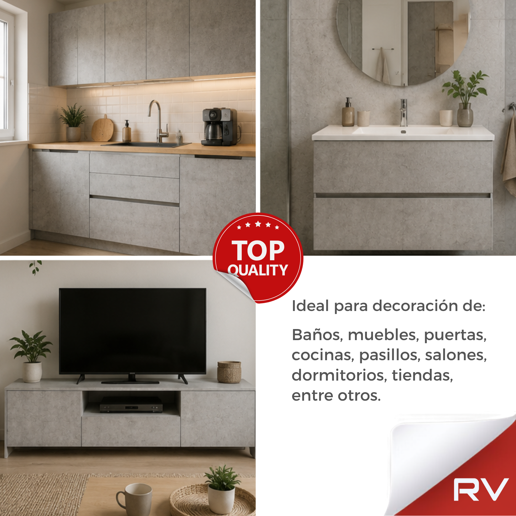 Hormigón clásico Vinilo RVBA7675