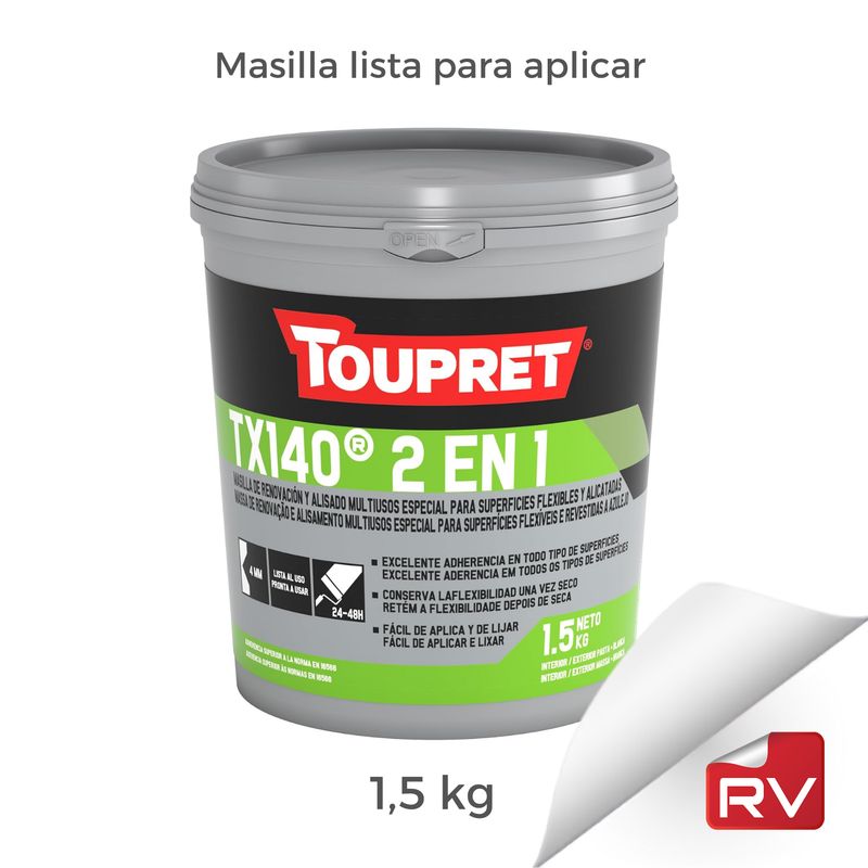 Masilla de Preparación y Alisado para Revestimiento Vinílico