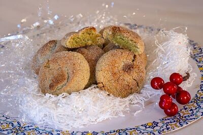 Dolci di Mandorla con Pistacchio