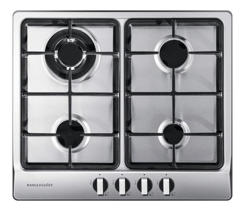 ​Rangemaster RMB60HPNGFSS 4 Burner Hob - Stainless Steel