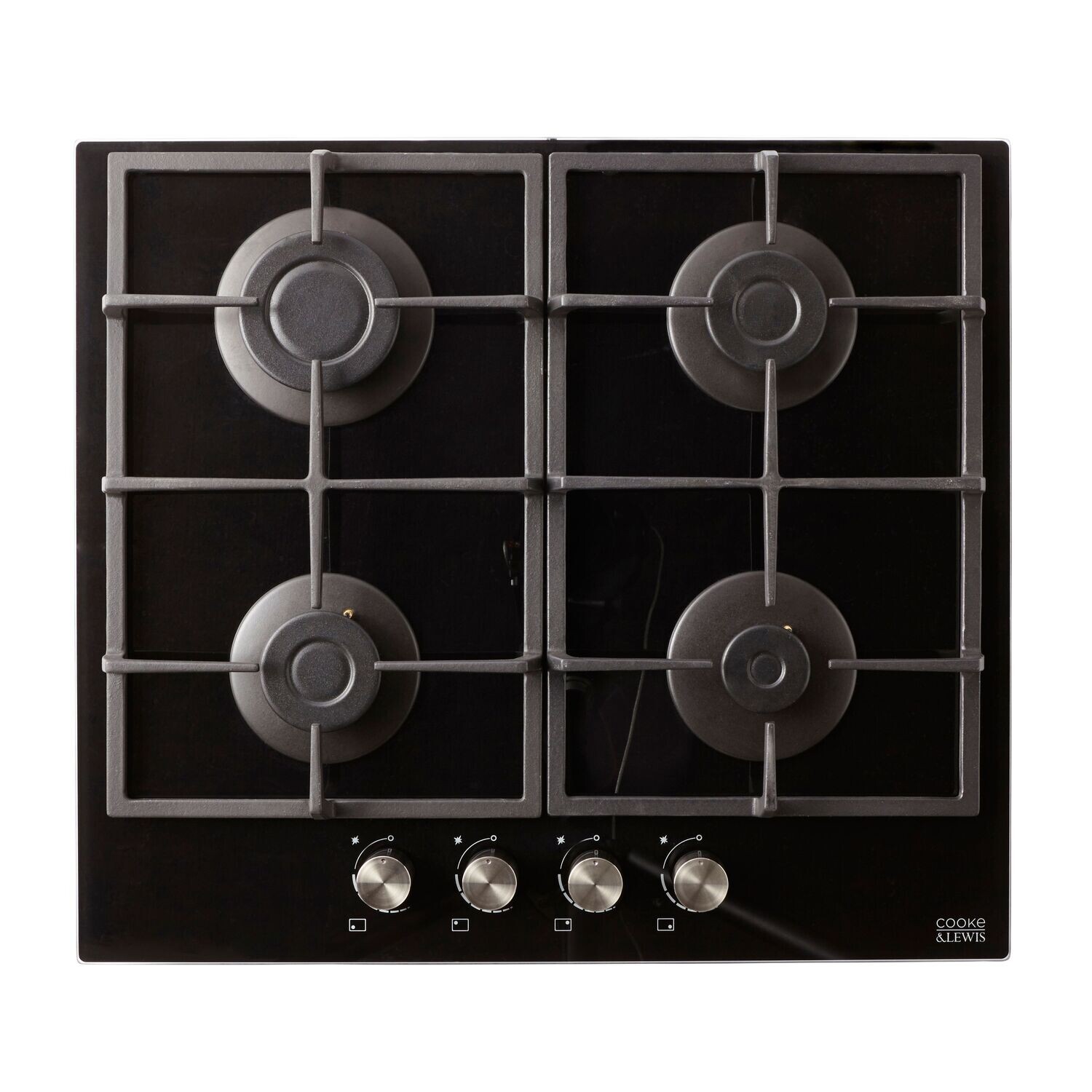 Cooke & Lewis 4 Burner Gas On Glass Hob