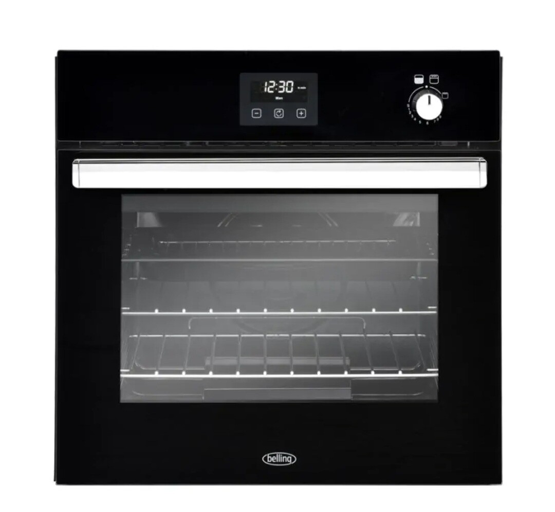 Belling 60cm Single Gas Oven with Electric Grill - Black