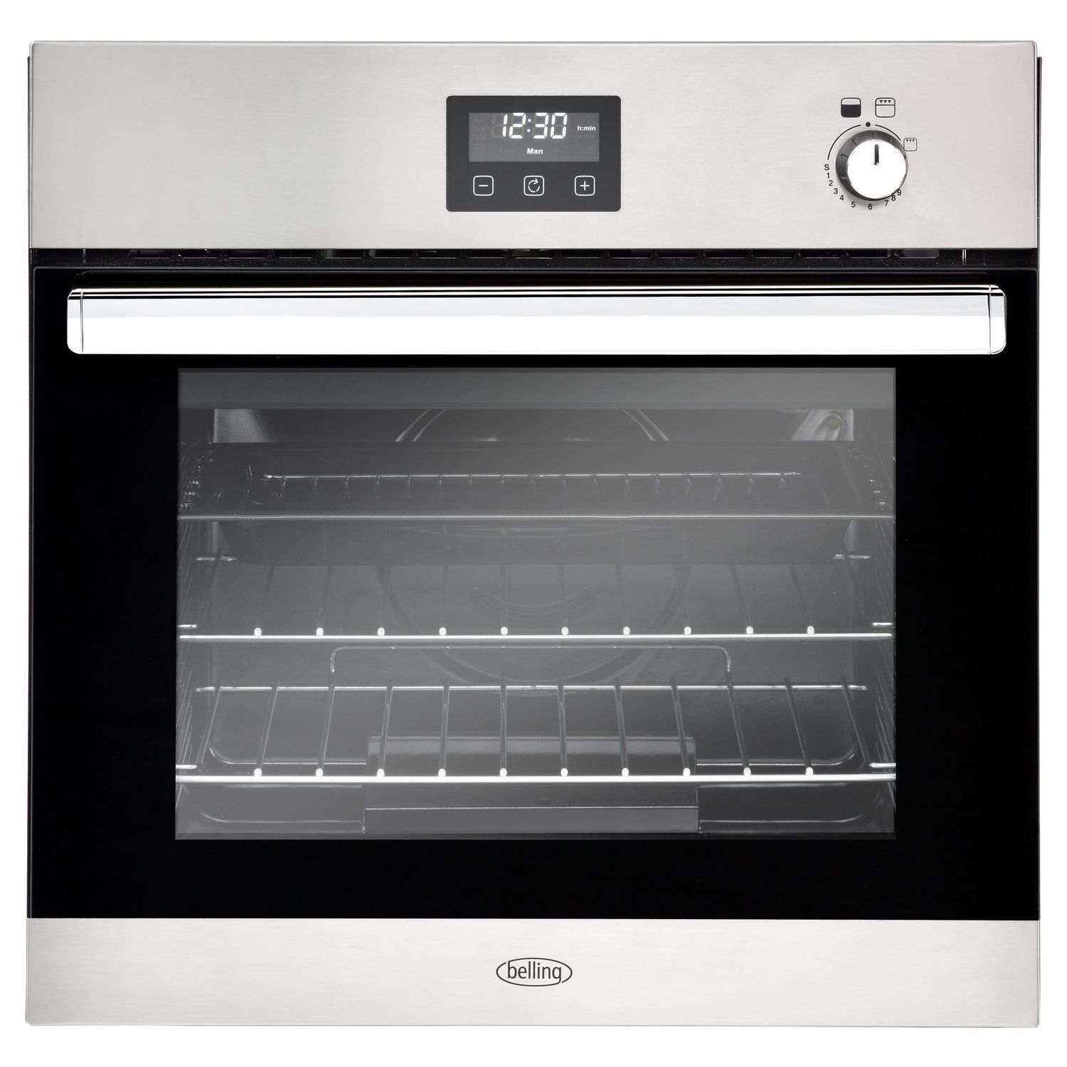 Belling 60cm Single Gas Oven with Electric Grill - Stainless Steel