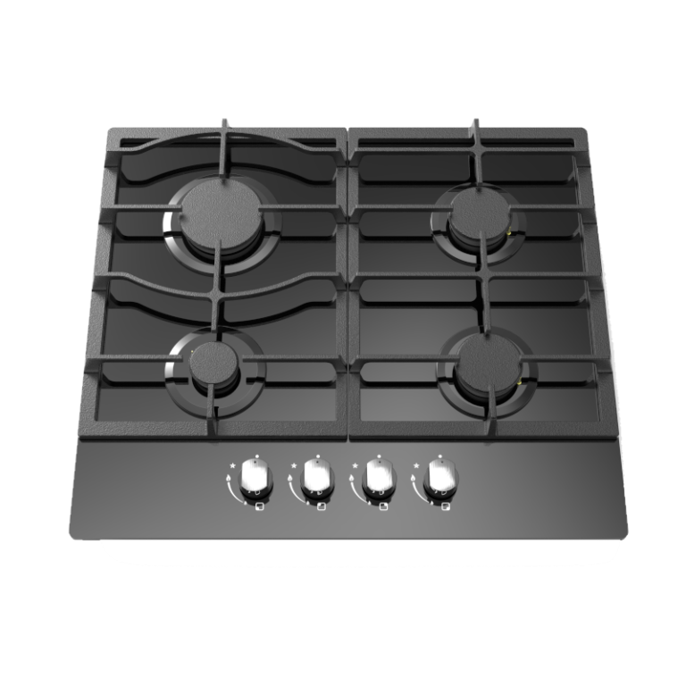 CATA UBGOG60BK 60cm 4 Burner Gas On Glass Gas Hob - Black
