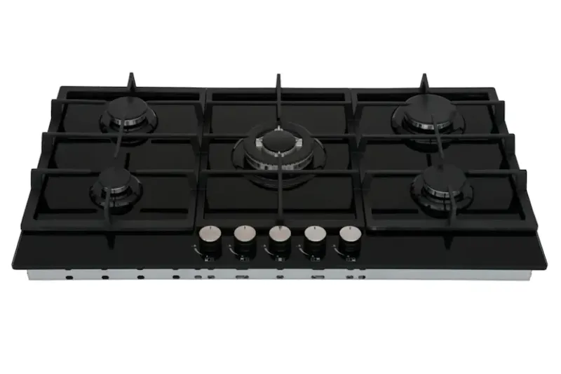 CATA UBGOG90BK 90cm 5 Burner Gas On Glass