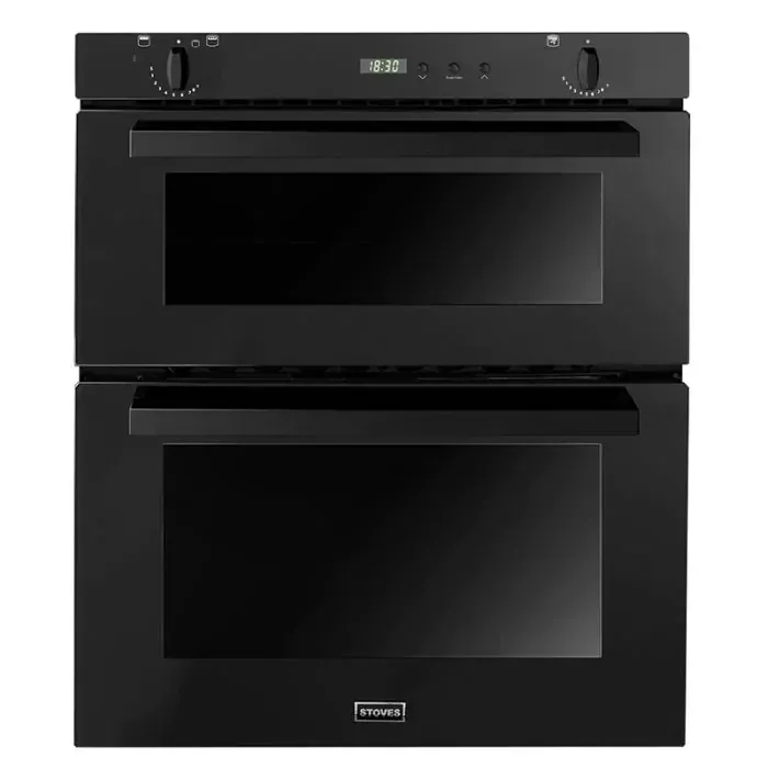 Stoves 700 Double Oven with Electric Grill - Black