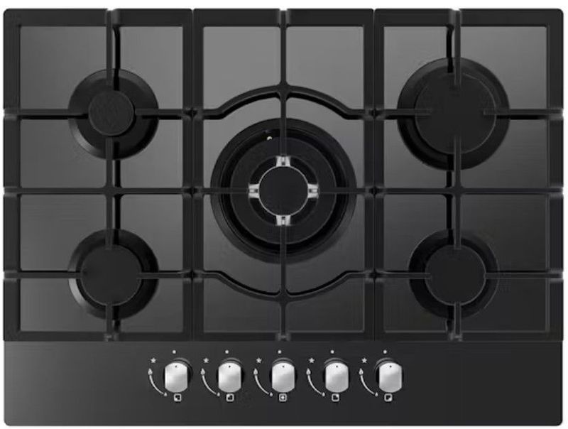 CATA UBGOG70BK 70cm Gas On Glass Gas Hob - Black
