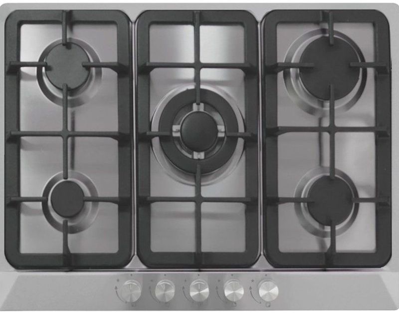 CATA 70cm 5 Burner Gas Hob – Stainless Steel