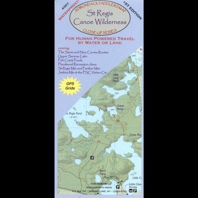 Adirondack Paddlers Map- St. Regis Canoe Wilderness