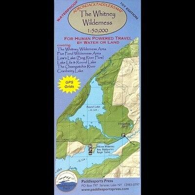 Adirondack Paddlers Map- The Whitney Wilderness