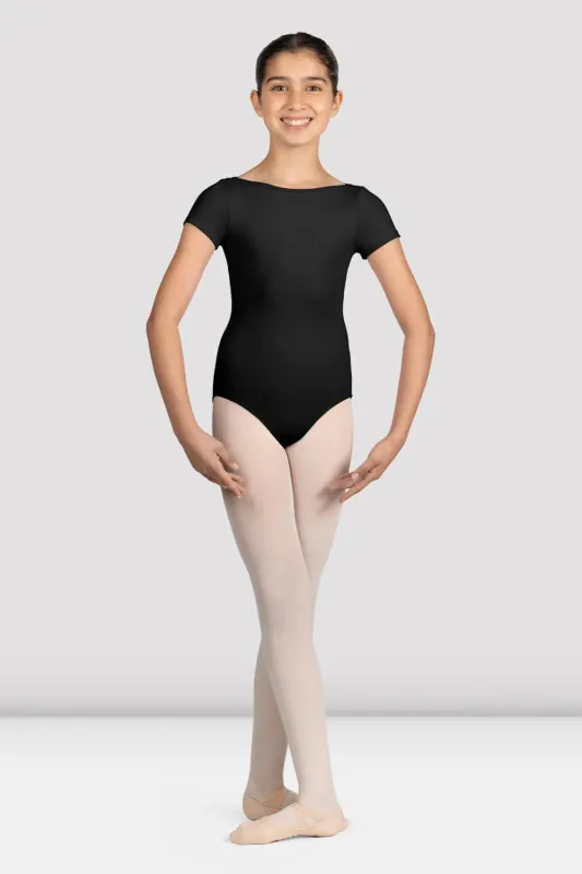 M1562C Mesh Back Short Sleeve Leotard