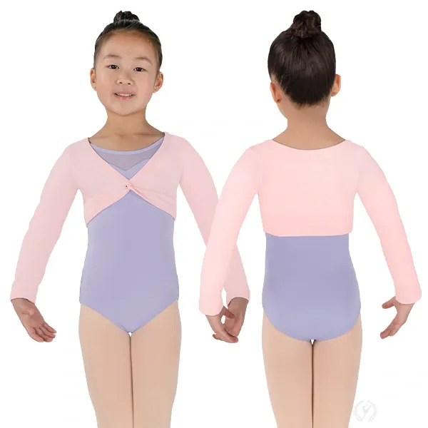 10519C Girls Twist Front Sweater