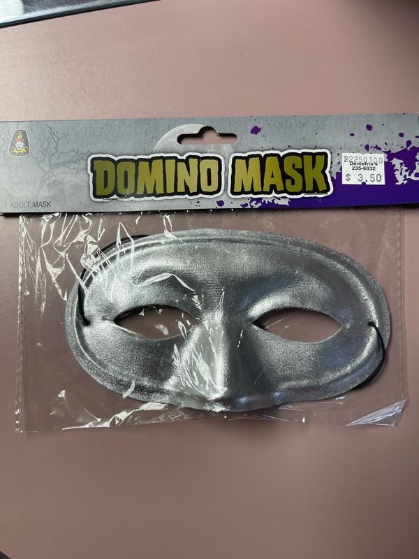Domino Mask Silver