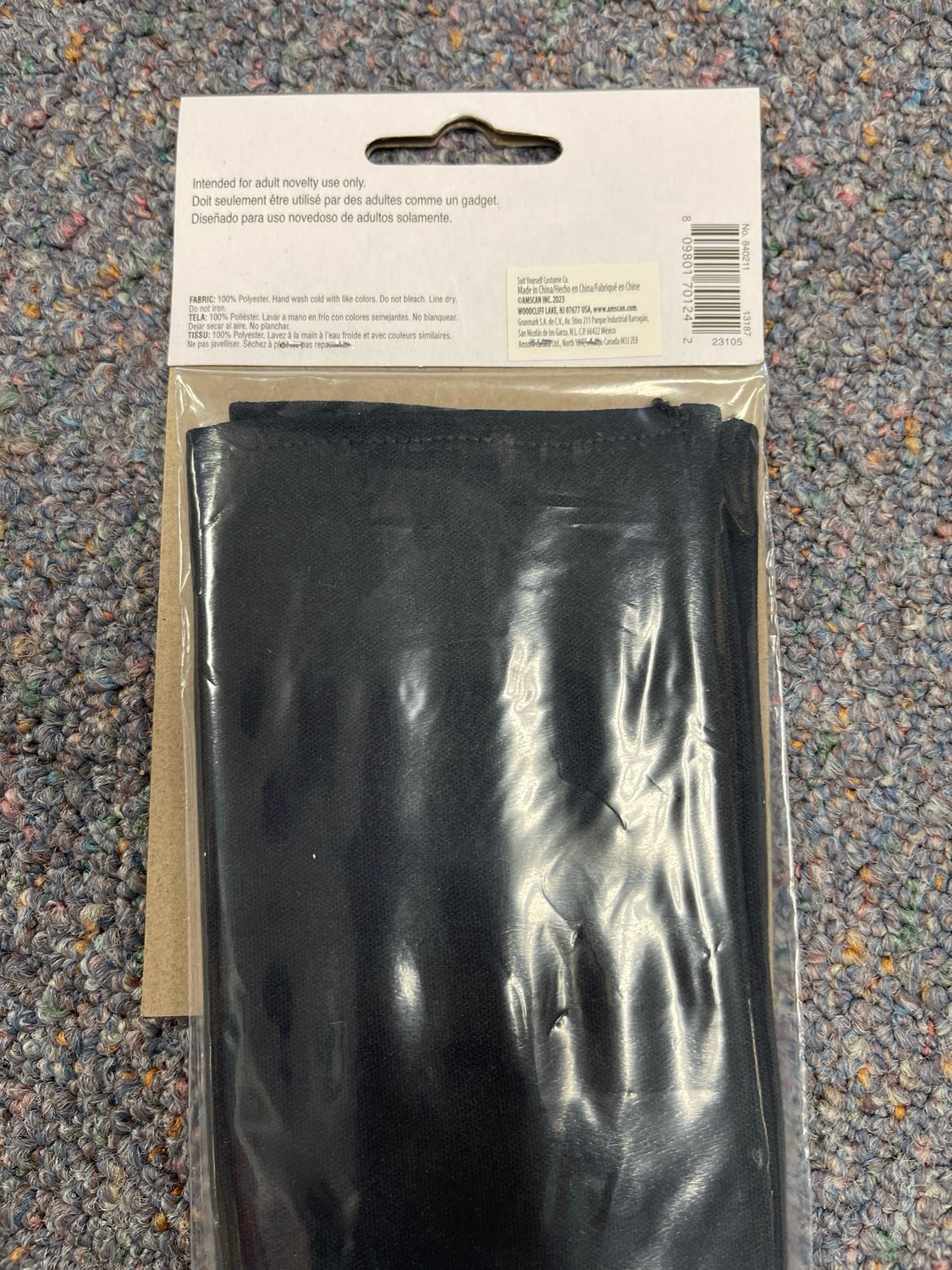840211 Short Black Gloves